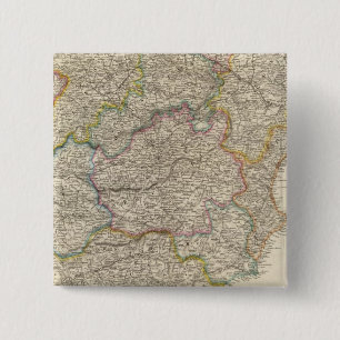 Spanje en Portugal 3 Vierkante Button 5,1 Cm