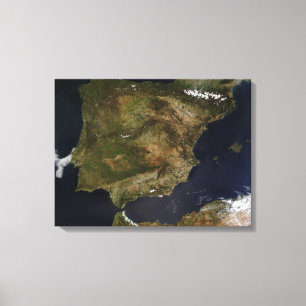 Spanje en Portugal Canvas Afdruk