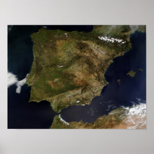 Spanje en Portugal Poster