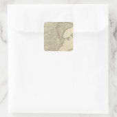 Spanje en Portugal Vierkante Sticker (Tas)