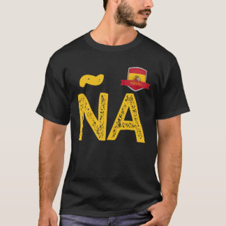 Spanje Espa een menselijke vlag letter N en A Span T-shirt