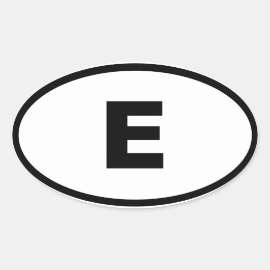 Spanje - Espana - Europees Ovale Sticker (Voorkant)