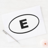 Spanje - Espana - Europees Ovale Sticker (Envelop)