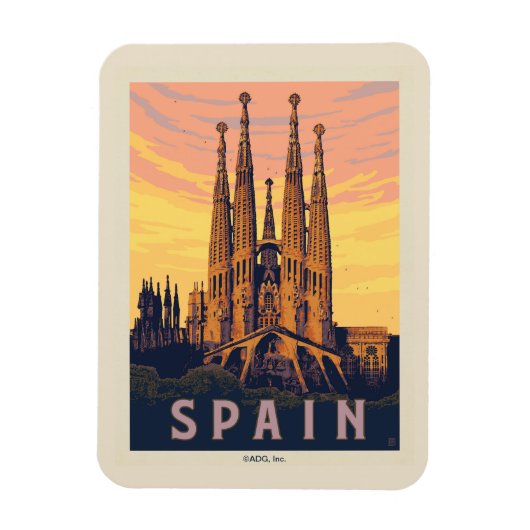 Spanje | Familia Sagrada Magneet (Verticaal)