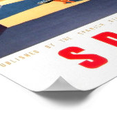 Spanje, Fisherman - Vintage Travel Poster (Hoek)