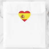Spanje Flag Heart Sticker (Tas)