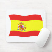 Spanje Flag Mousepad Muismat (Met muis)