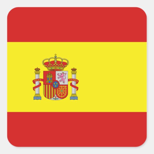 Spanje Flag Sticker (Voorkant)