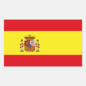 Spanje Flag Sticker (Voorkant)