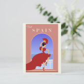  Spanje Flamenco Briefkaart (Staand voorkant)