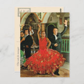 Spanje, Flamenco Dancers Briefkaart (Voorkant / Achterkant)