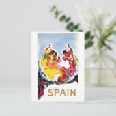  Spanje Flamenco Dancers Travel Poster Briefkaart (Staand voorkant)
