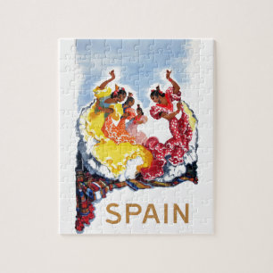  Spanje Flamenco Dancers Travel Poster Legpuzzel