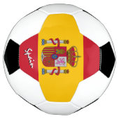 Spanje Football en Spaanse vlag / sport Voetbal (Gedraaid)