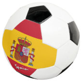Spanje Football en Spaanse vlag / sport Voetbal (Drie kwart)