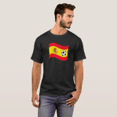 Spanje Football Graphic Country Flag Pride Voetbal T-shirt (Voorkant volledig)