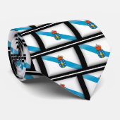 Spanje Galicia vlag Stropdas (Opgerold)