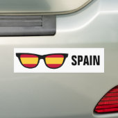Spanje heeft aangepaste tekst en kleurenbumperstic bumpersticker (Op auto)