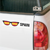 Spanje heeft aangepaste tekst en kleurenbumperstic bumpersticker (Op Truck)