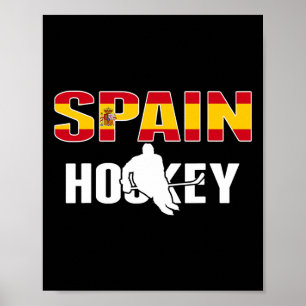 Spanje IJshockeyliefhebbers Jersey - Spaanse Hocke Poster
