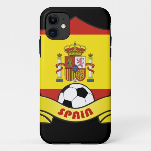 Spanje iPhone 5 Hoesje Voetbal (Achterkant)