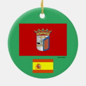 Spanje - kerstversiering Salamanca Keramisch Ornament (Achterkant)