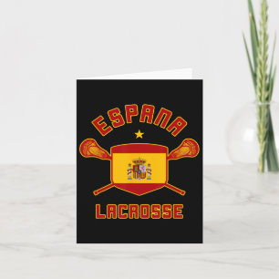 Spanje Lacrosse Spaans Vlag Espana Lax T-shirt Kaart