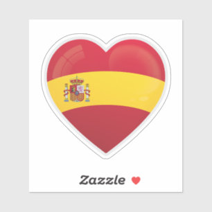 Spanje Love Flag Sticker