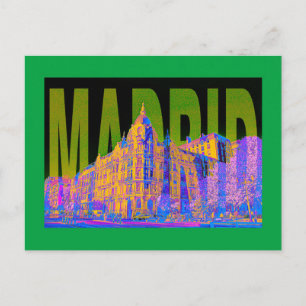 spanje madrid briefkaart
