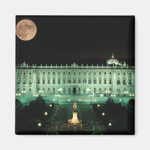 Spanje, Madrid, Koninklijk Paleis en Plaza de Magneet