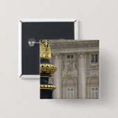 Spanje, Madrid. Koninklijk Paleis,  gloeilamp Vierkante Button 5,1 Cm (Voorkant /achterkant)