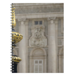 Spanje, Madrid. Koninklijk Paleis, rijkelijk vergu Notitieboek