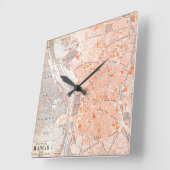 Spanje: Madrid Map, C1920 Vierkante Klok (Hoek)