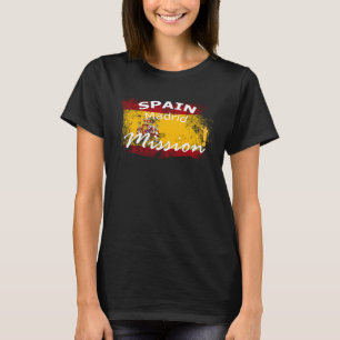Spanje Madrid Mormoon LDS Missie Missionaris T-shirt