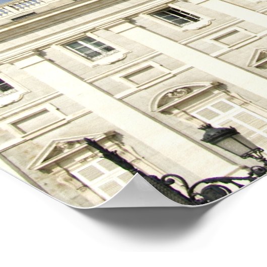 Spanje, Madrid. Royal Palace. Poster (Hoek)