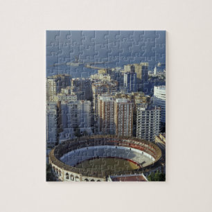 Spanje, Malaga, Andalusië Uitzicht op Plaza de Tor Legpuzzel