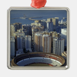 Spanje, Malaga, Uitzicht Andalusië van Plaza de To Metalen Ornament