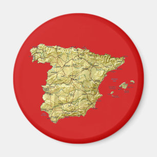 Spanje Map Magnet Magneet