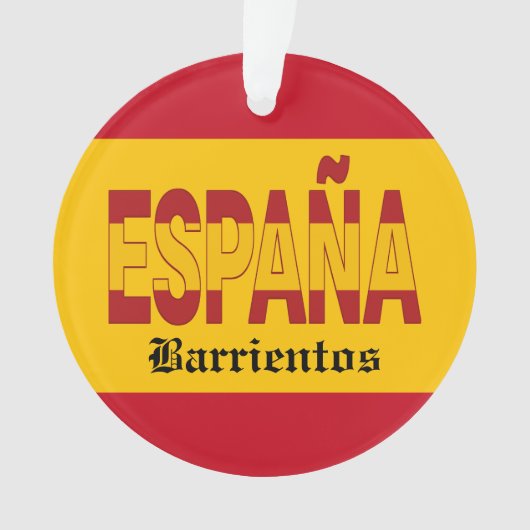 SPANJE Monogram - ZIE ACHTERKANT! Ornament (voorkant)
