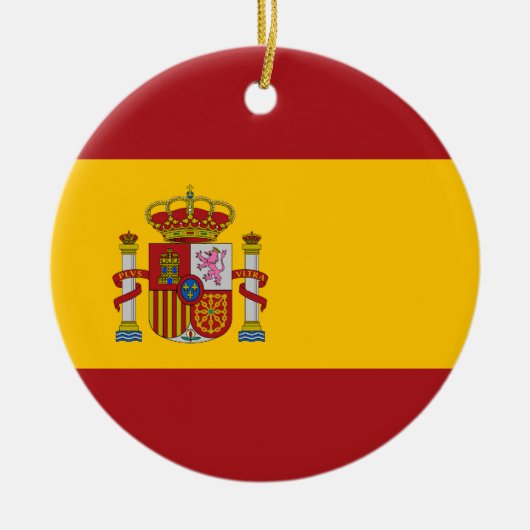 Spanje Nationale vlag Keramisch Ornament (Voorkant)