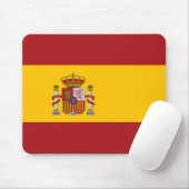 Spanje Nationale vlag Mousepad Muismat (Met muis)