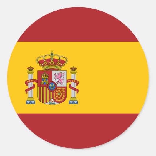 Spanje Nationale Vlag Sticker (Voorkant)