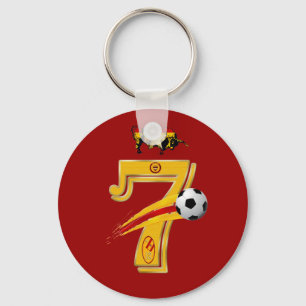 Spanje nummer 7 Soccer World Champions Keyring Sleutelhanger