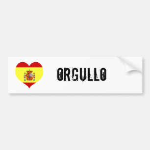Spanje orgullo bumpersticker