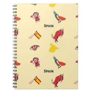 Spanje patroon op crème notitieboek