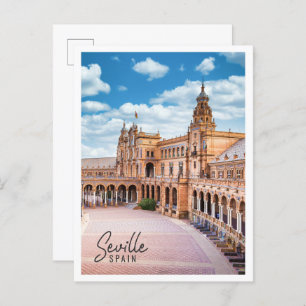 Spanje Plein in Sevilla Spanje Briefkaart