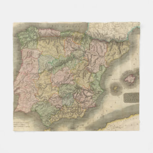 Spanje, Portugal 7 Fleece Deken