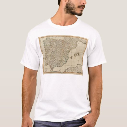 Spanje, Portugal T-shirt (Voorkant)