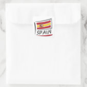 Spanje Pride X Vlag Vierkante Sticker (Tas)
