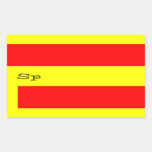 SPANJE RECHTHOEKIGE STICKER